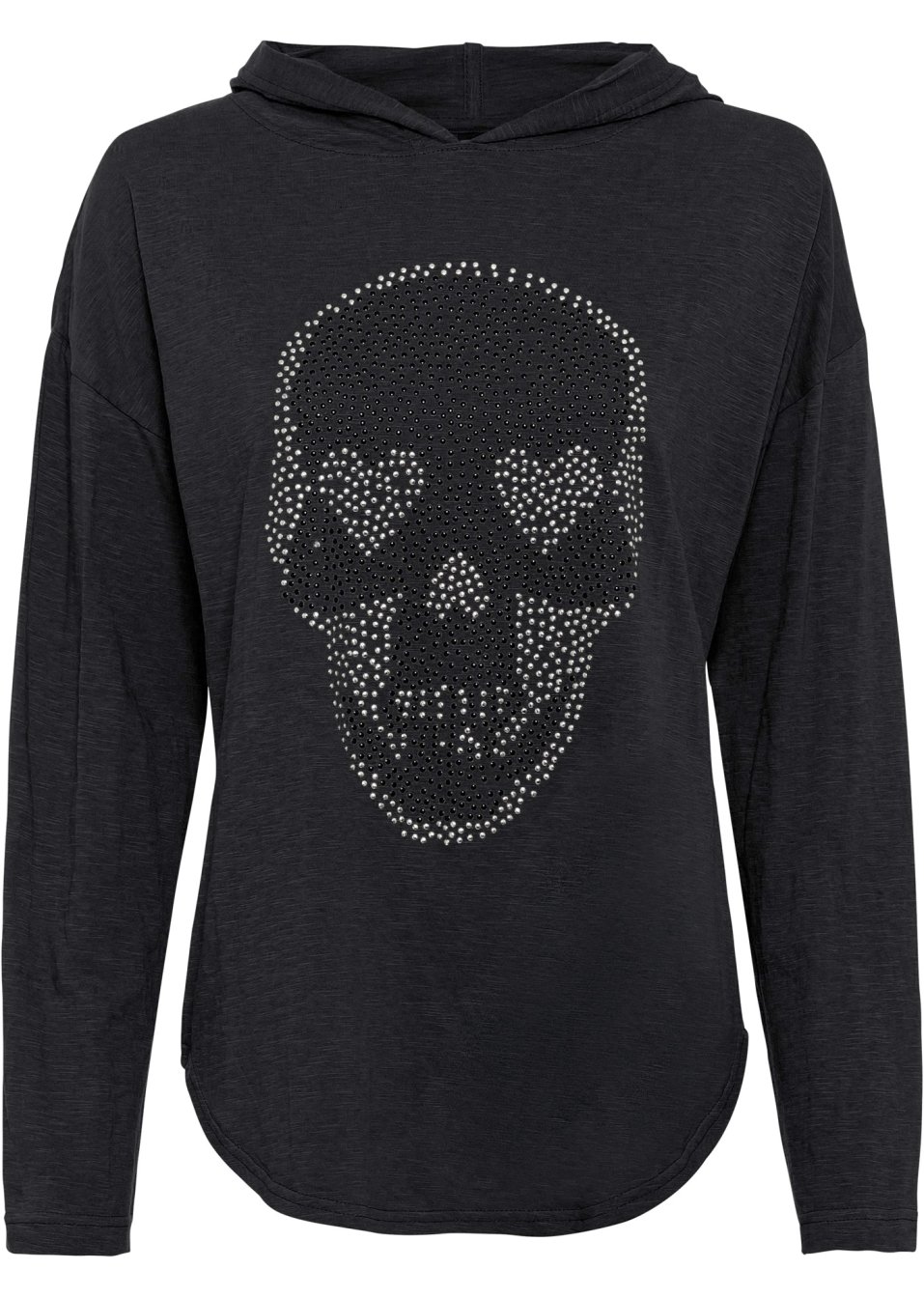T-shirt long oversize à capuche