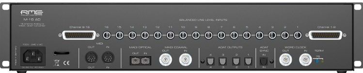 RME M-16AD - Analoog naar Digitaal Converter - 16 Kanaals