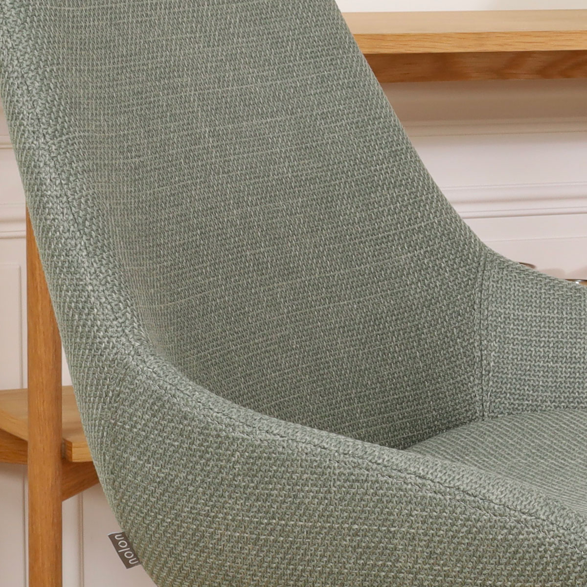Barkruk Nino-Isa groen - wit onderstel - 65 cm