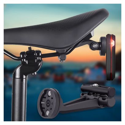 Support Arrière pour Garmin Varia - Fixation Antidérapante pour Rail de Selle