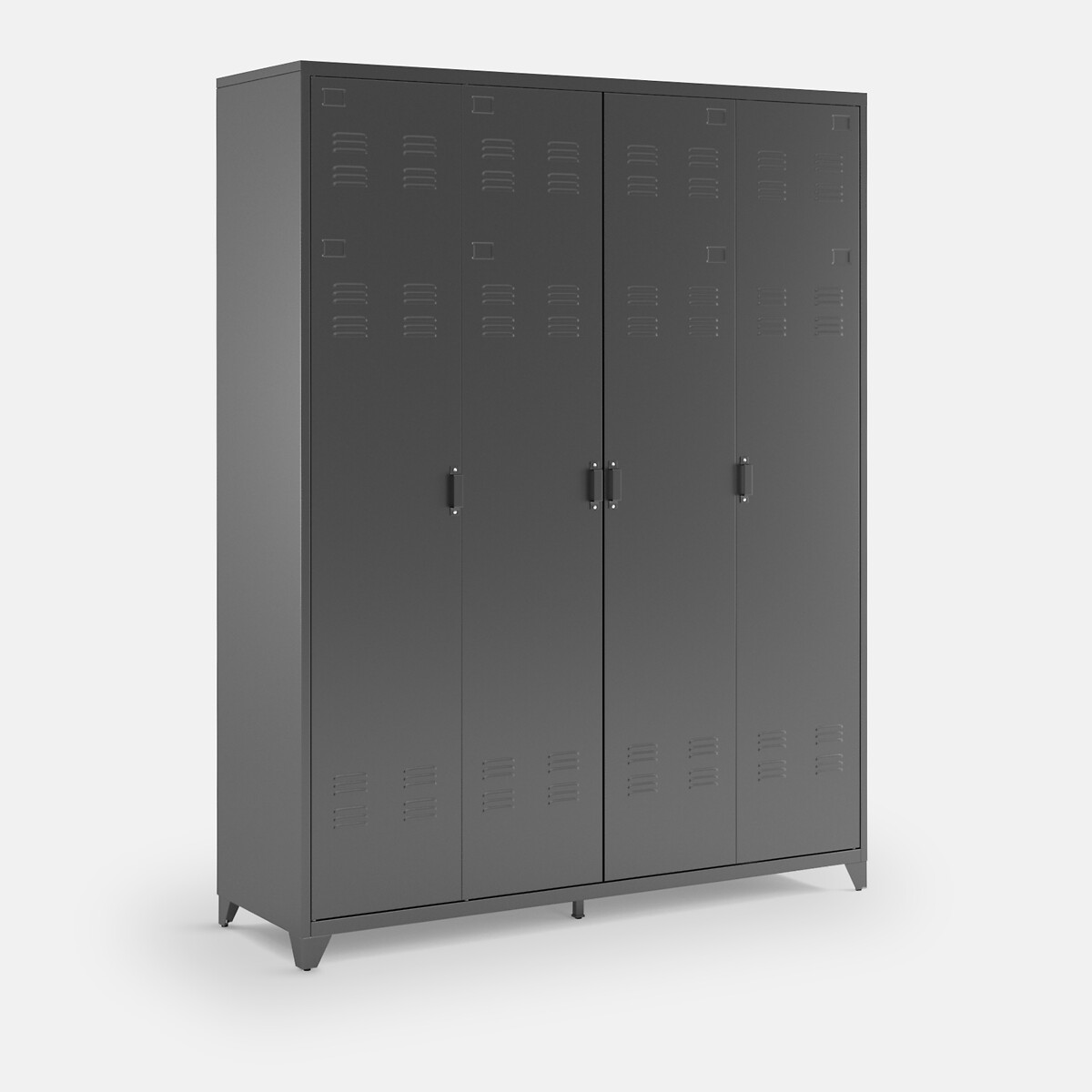 LA REDOUTE INTERIEURS<br>Armário metálico, 4 portas, Hiba