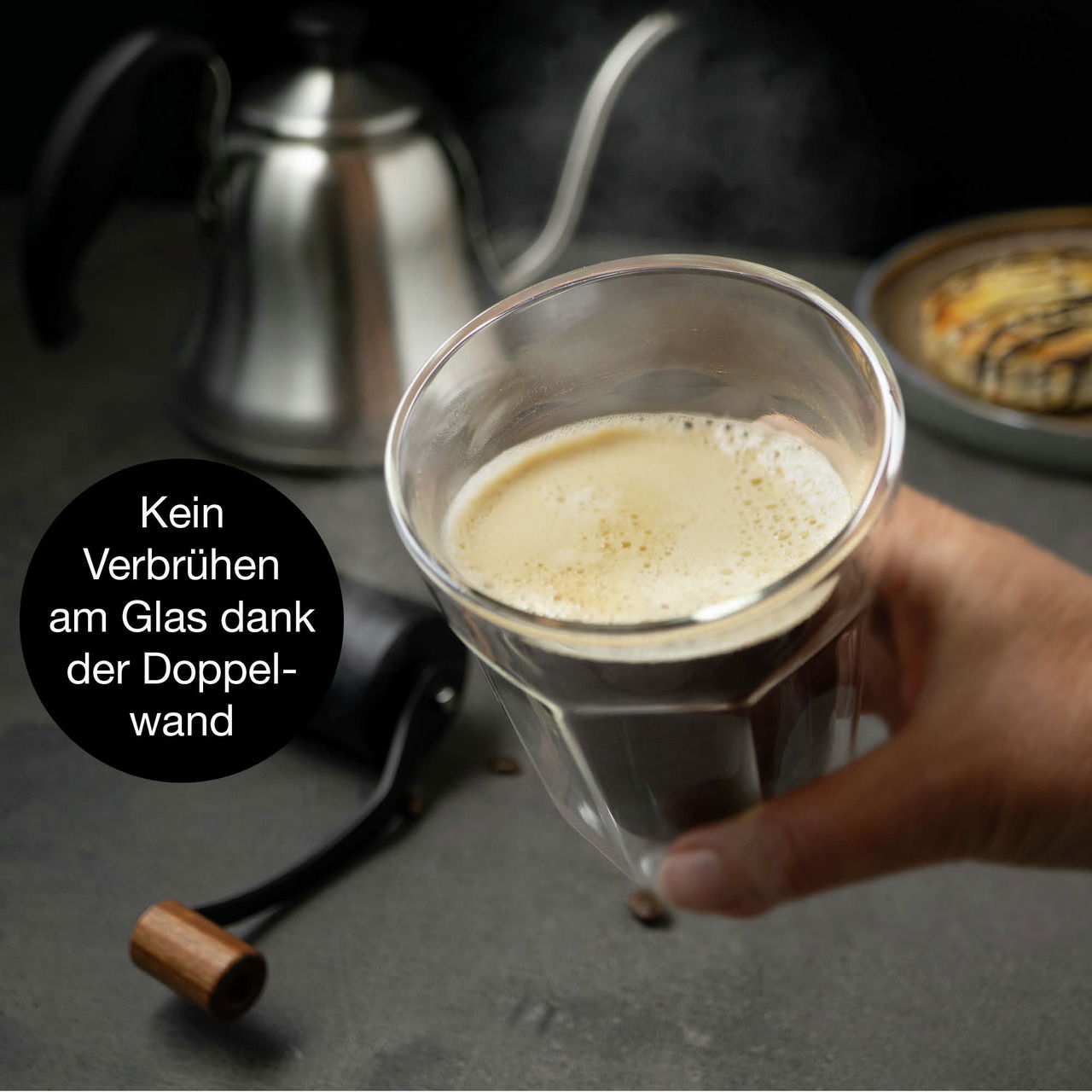 Moritz & Moritz Barista Kelch Glas Set 4 tlg.
