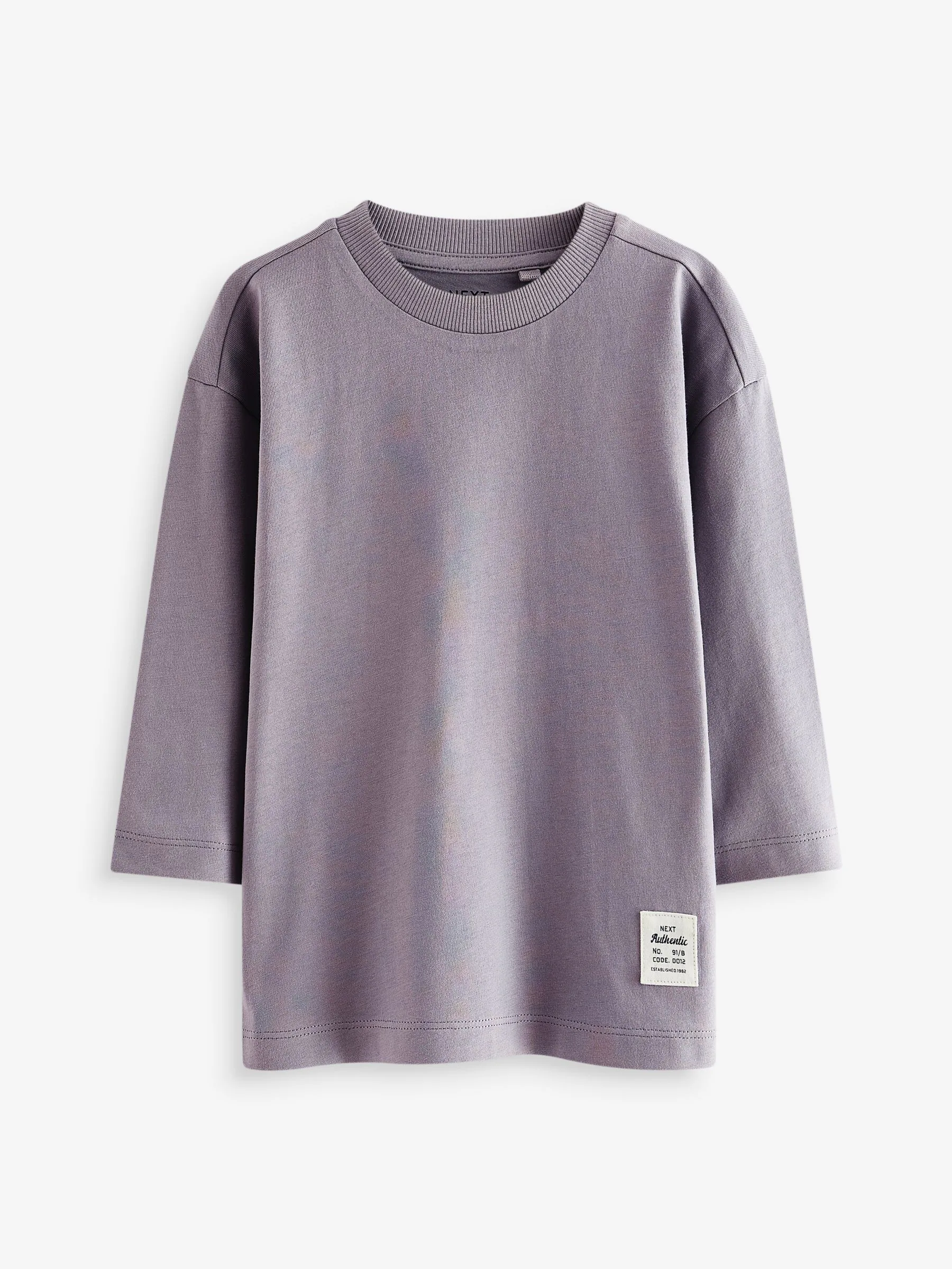 Multi - Verpakking van 5 effen T-shirts met lange mouwen (3 mnd-7 jr)
