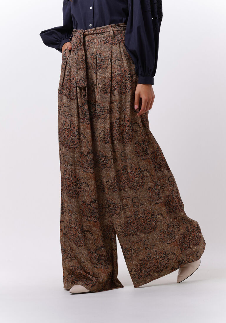 BY-BAR bruine by-bar wijde broek vide paisley pant