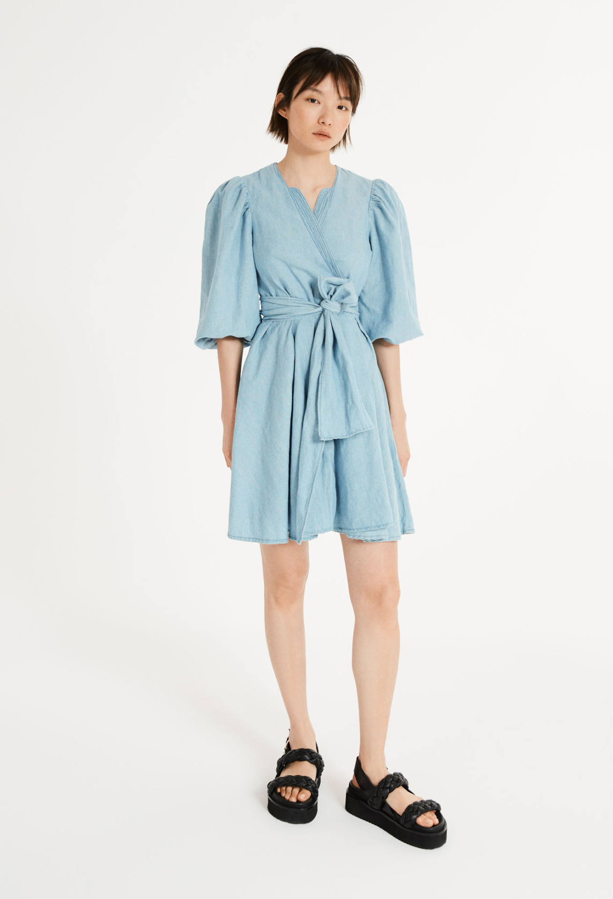 Robe bleu denim