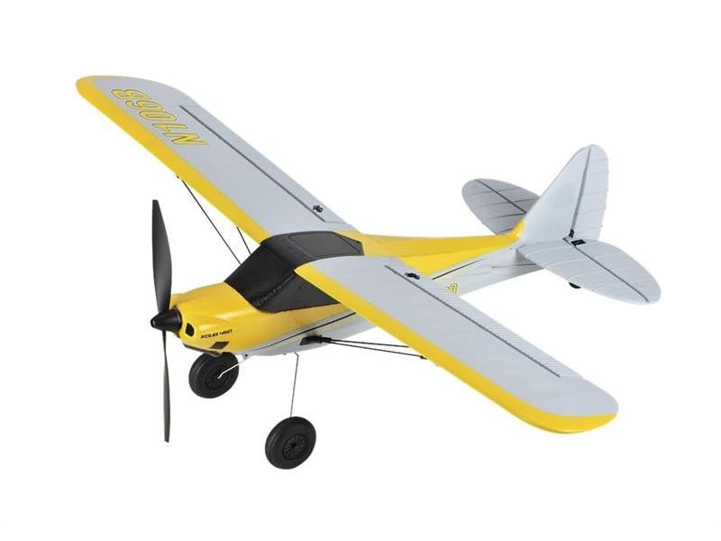 TOP-RC Trainer Mini Cub 450 mm, Gelb, RTF Kleines 4-Kanal RC-Flugzeug mit Gyro