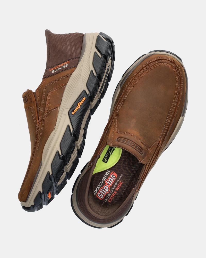 Skechers Hands Free Slip-Ins Respected Elgin Instapschoenen  - bruin