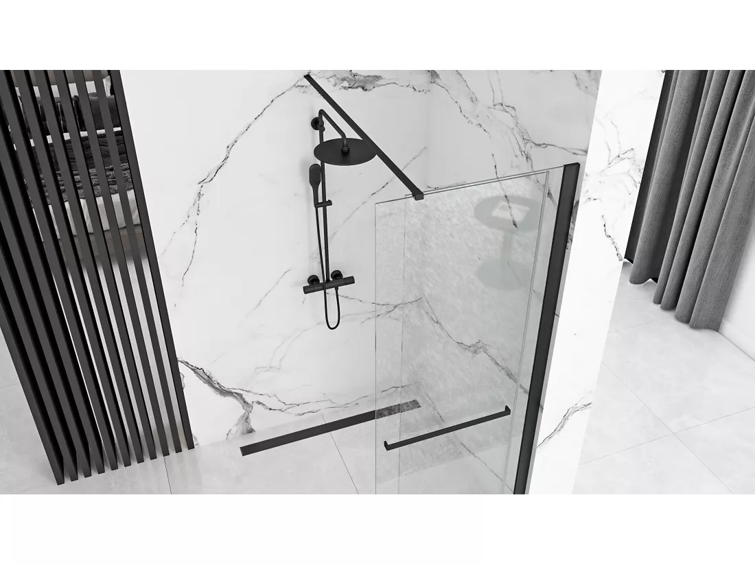 Paroi De Douche Rea Cortis 120 Black