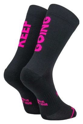 Chaussettes Sporcks Keep Going Noir