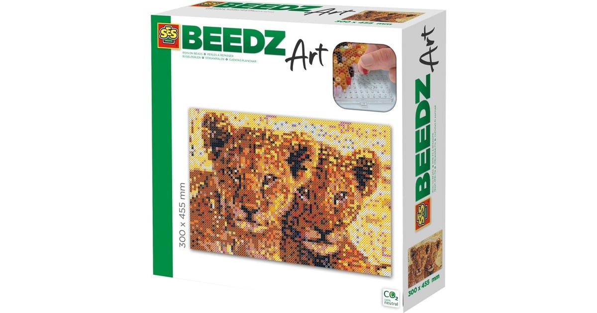 SES CreativeBEEDZ Art - Leeuwen welpen Knutselen  (06007)