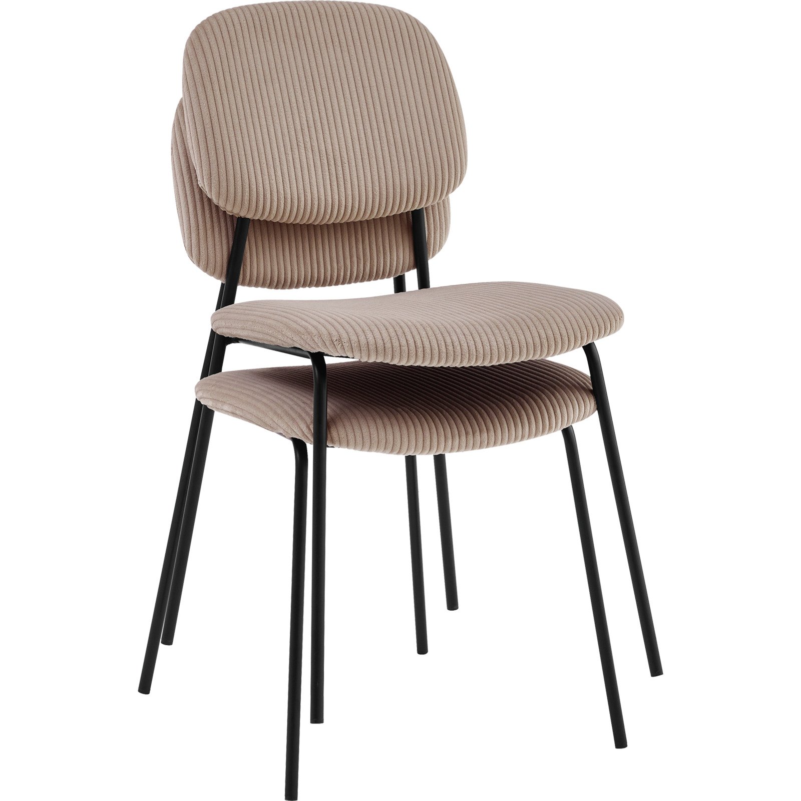 Stuhl Samy Cordstoff taupe