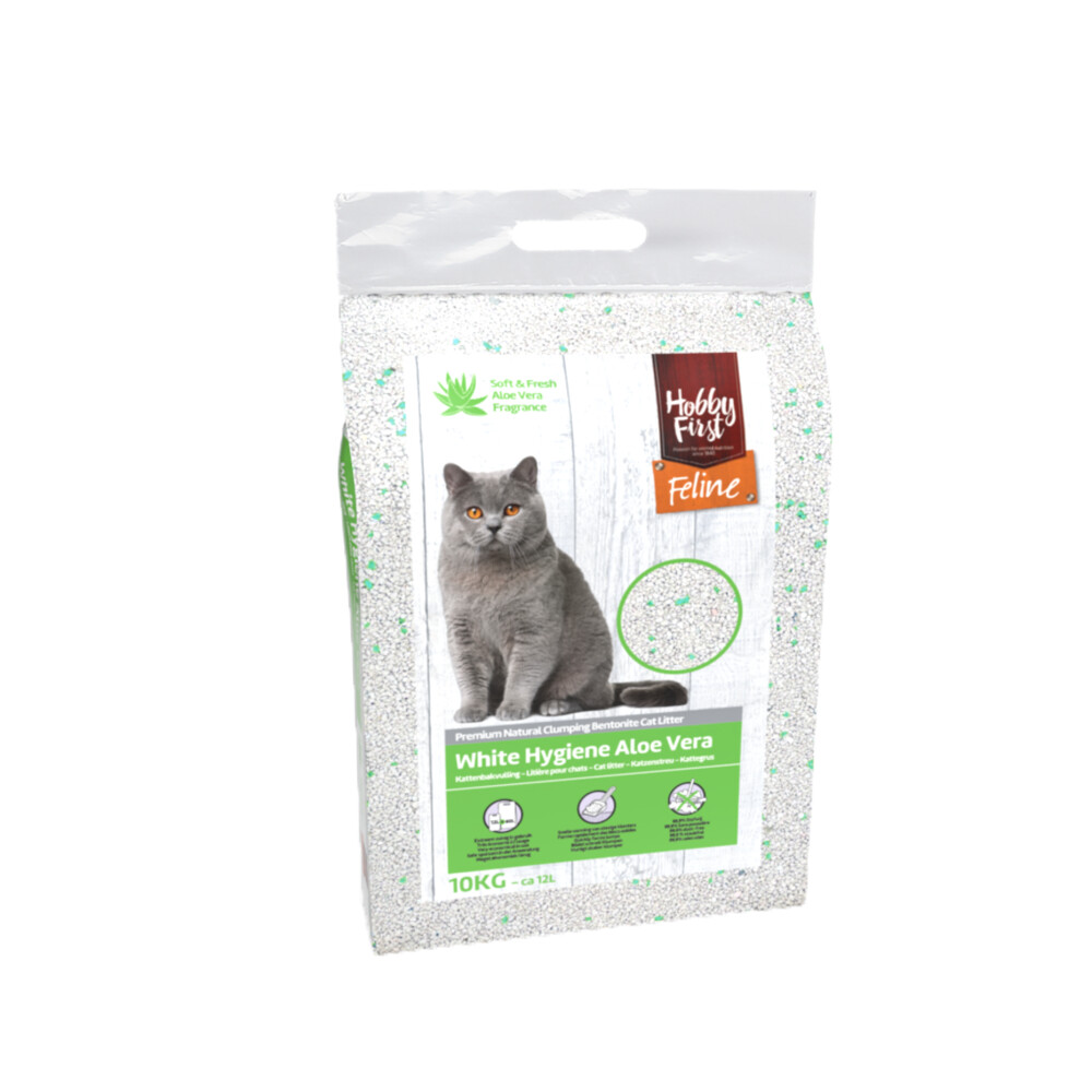 HobbyFirst Feline White Hygiëne Aloe Vera12 liter