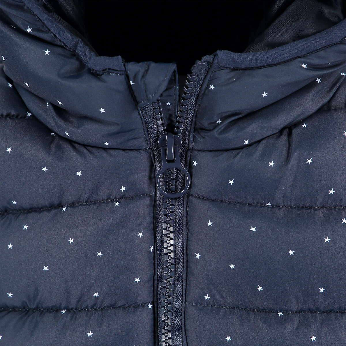 COLEÇÕES LA REDOUTE<br>Colete com capuz, estampa de estrelas