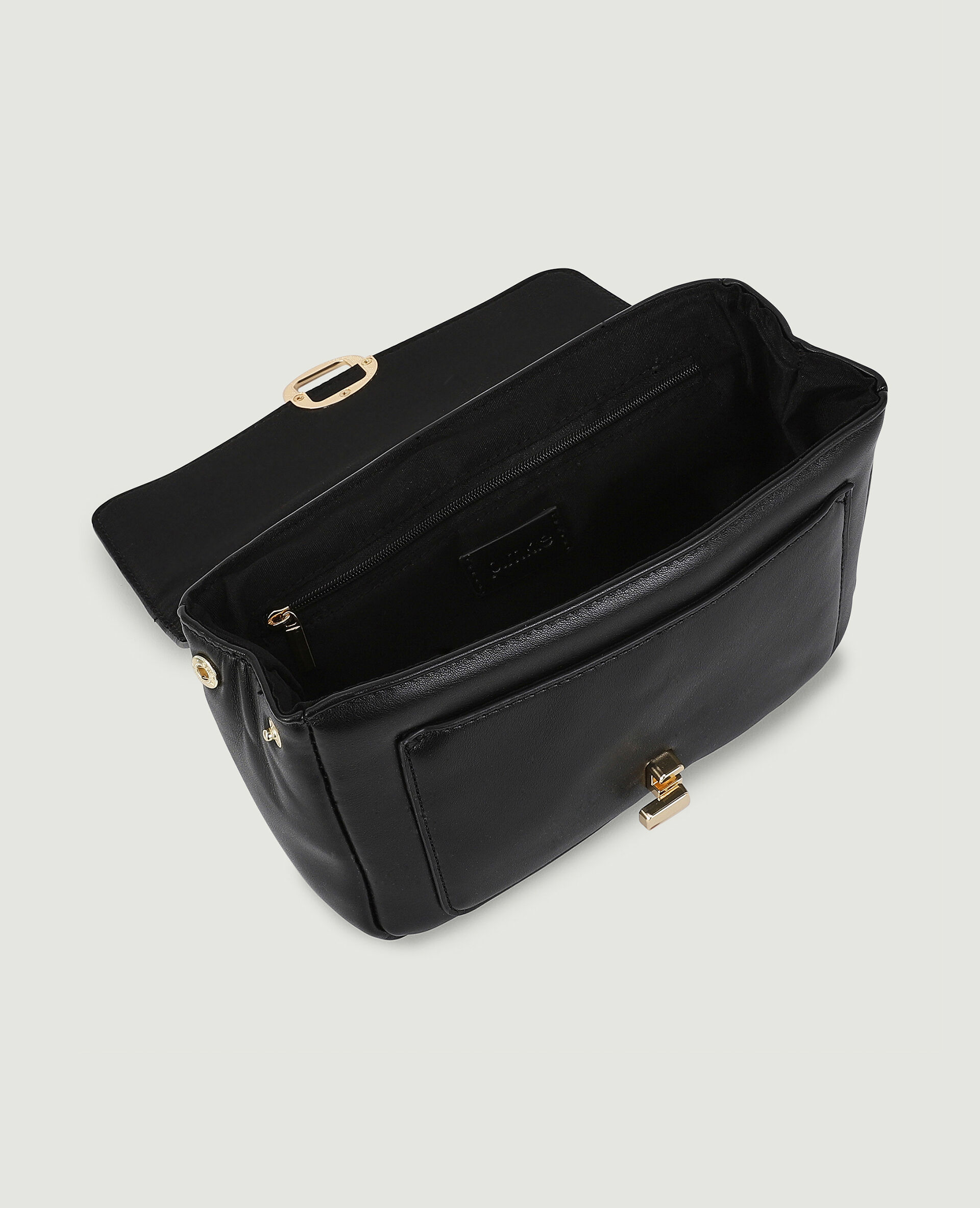 Sac pochette avec chaines - Noir