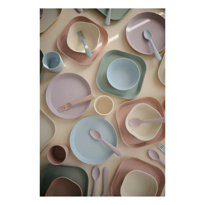 Mushie Cuillères en silicone - Set de 2 | Lilas