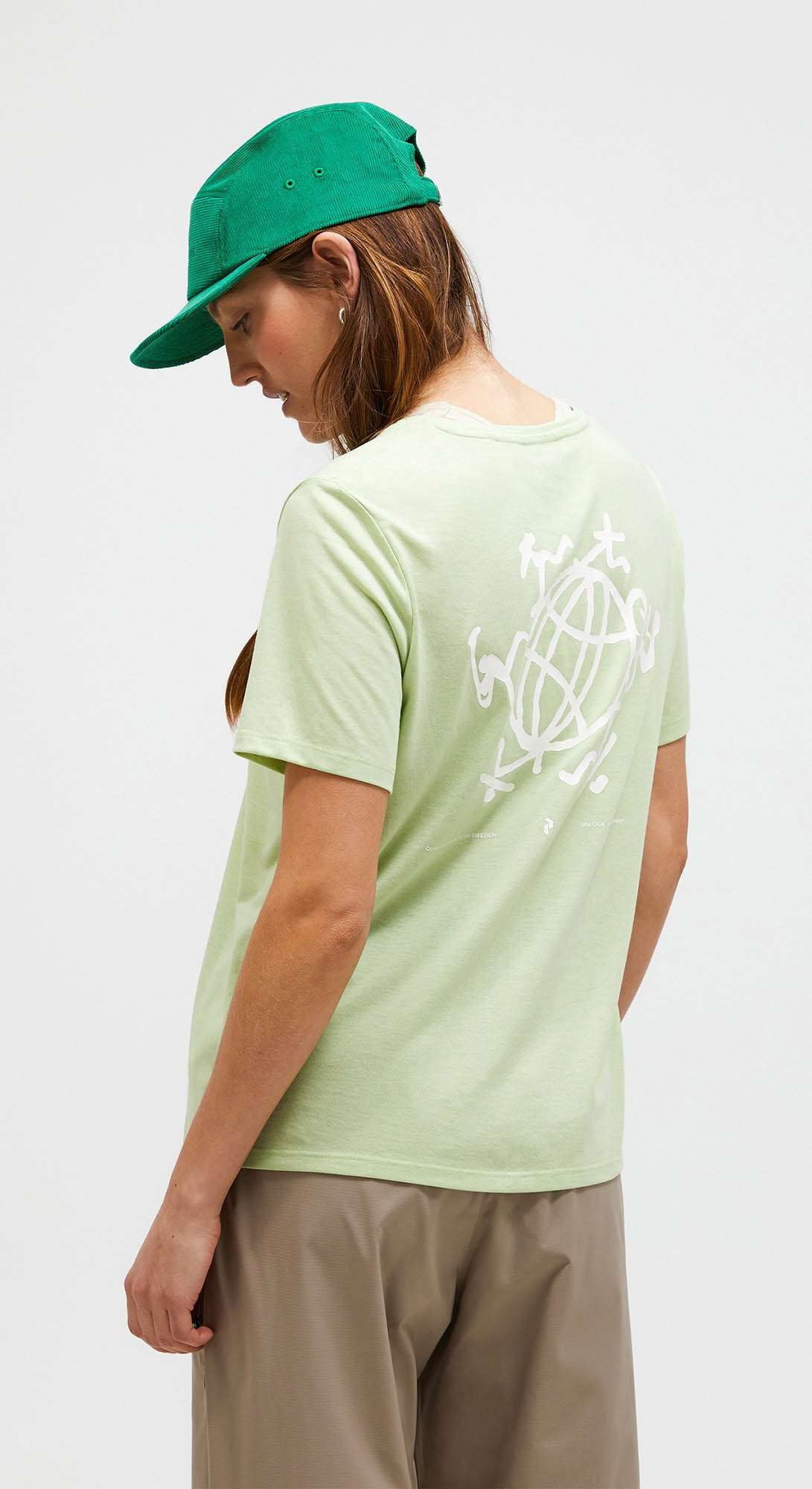 Explore Graphic Tee Dame Vivid Green