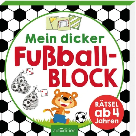 ars Edition Mein dicker Fußballblock Rätsel