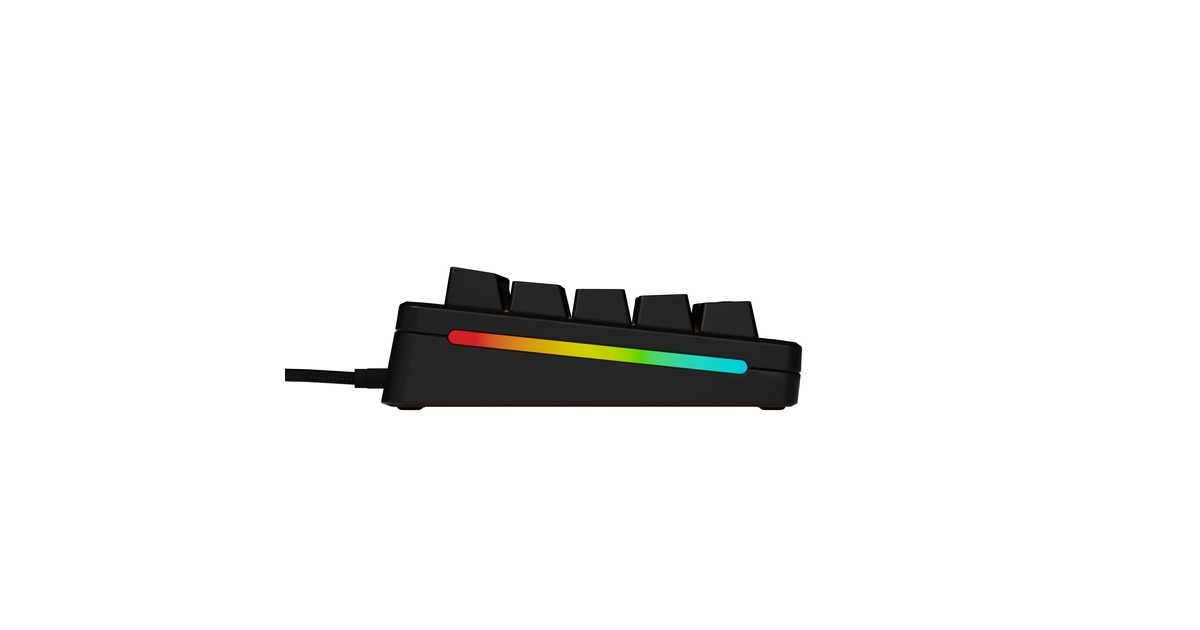 GloriousGMMK 3 HE 65% Prebuilt Wired Black, gaming toetsenbord  (Zwart, US lay-out, Glorious Fox, 65%, RGB, GPBT-doubleshot keycaps, Knob)