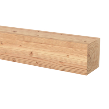 Tuinpaal vierkant Douglas fijnbezaagd ca. 15 x 15 cm, lengte ca. 400 cm