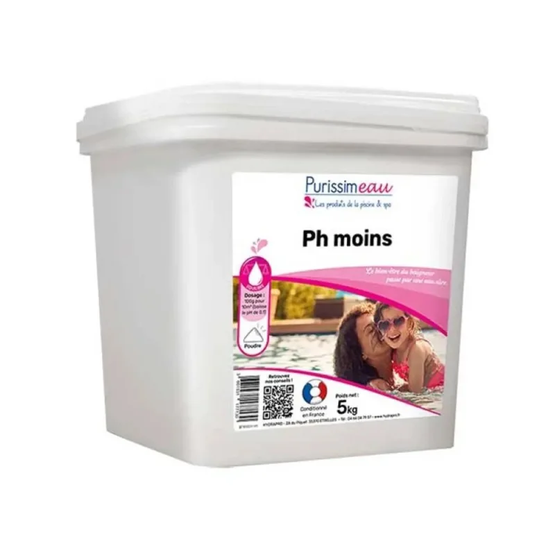 PURISSIMEAU - pH moins poudre pour piscine - 5L