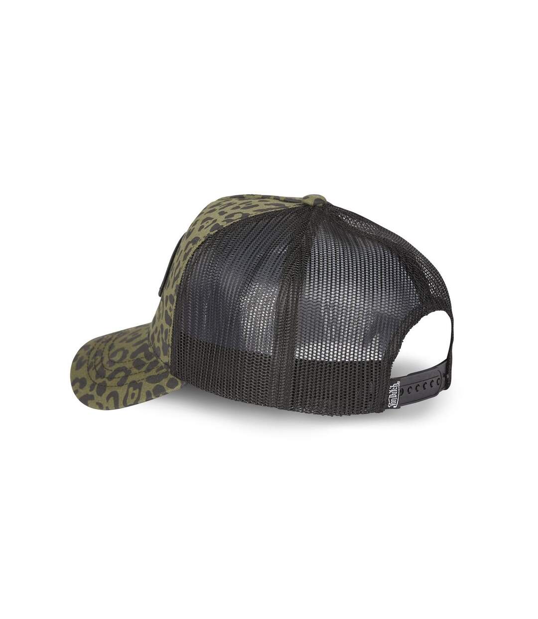 Casquette en coton trucker avec filet Leopard