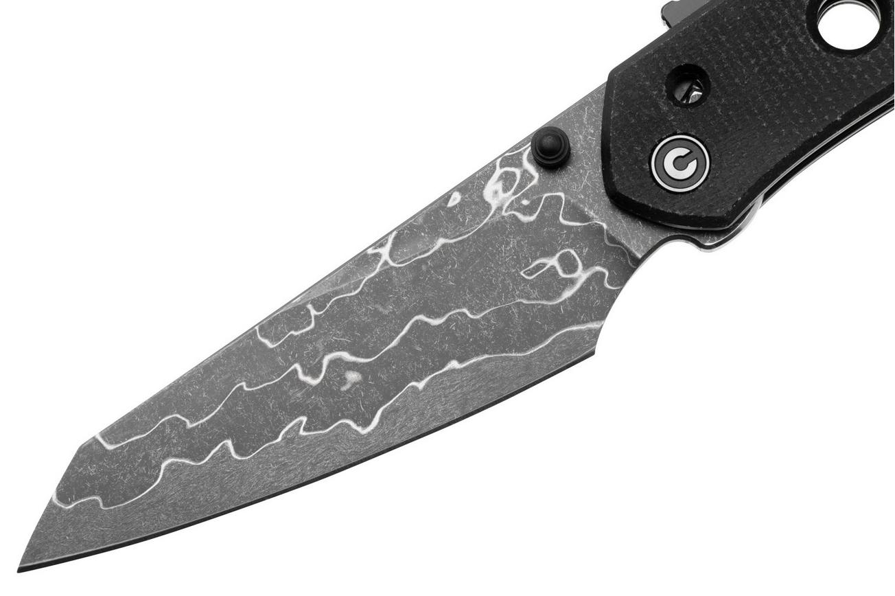 Civivi Vision FG C22036-DS2 Damascus, Black Canvas Micarta, zakmes