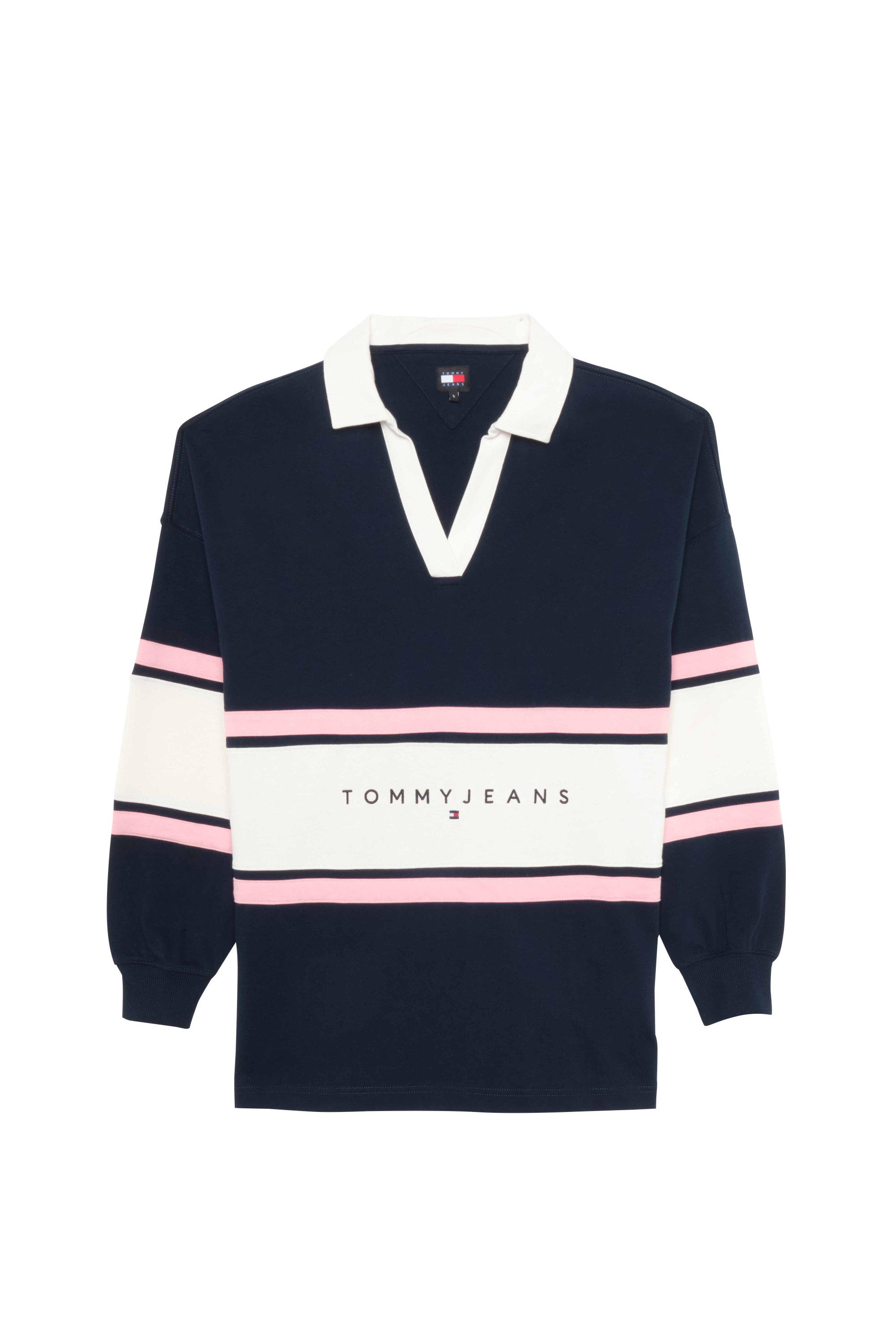 TOMMY JEANS Sweatshirt TJW COLORBLOCK RUGBY Bleu