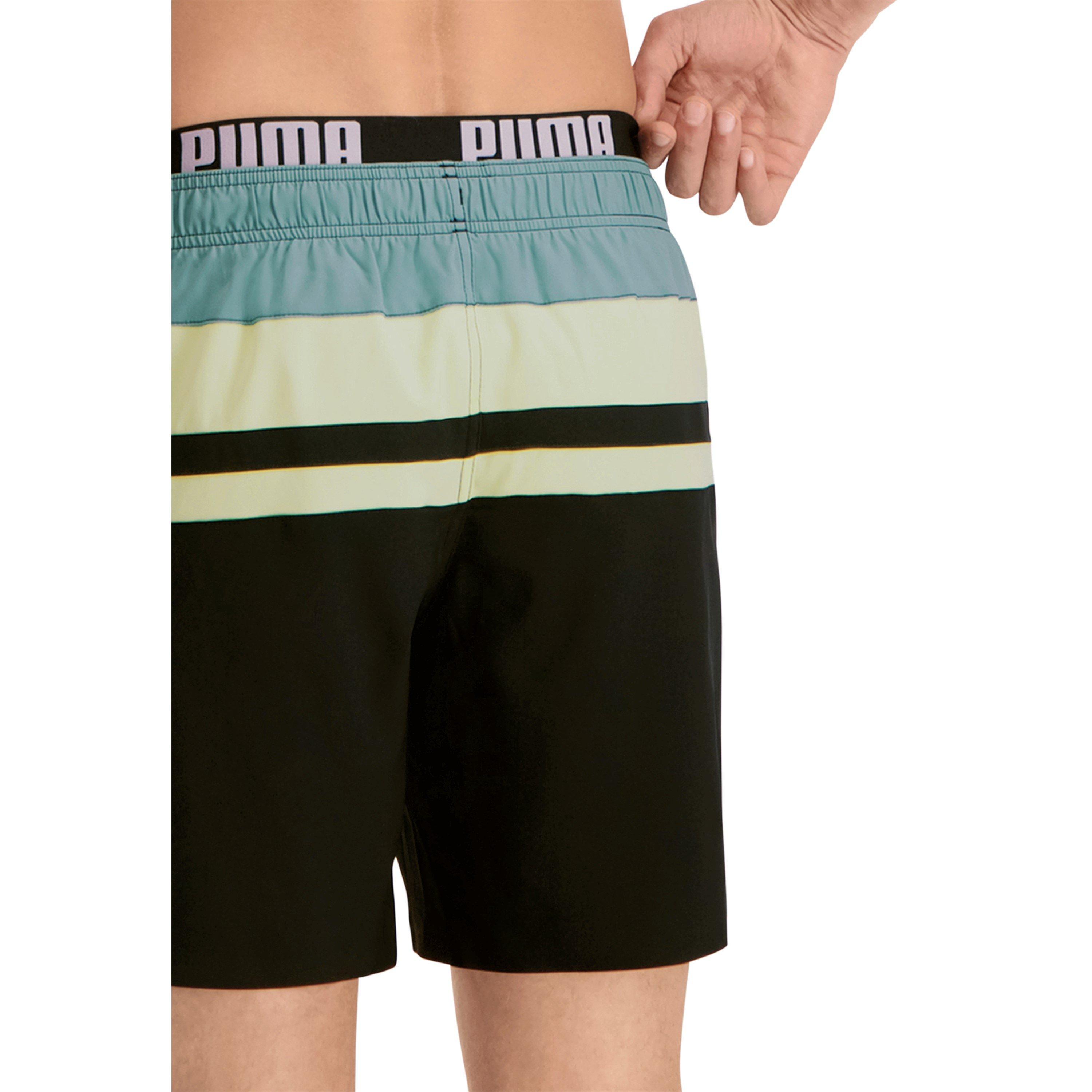 Puma Heri Stripe Mid Swim Shorts Mens