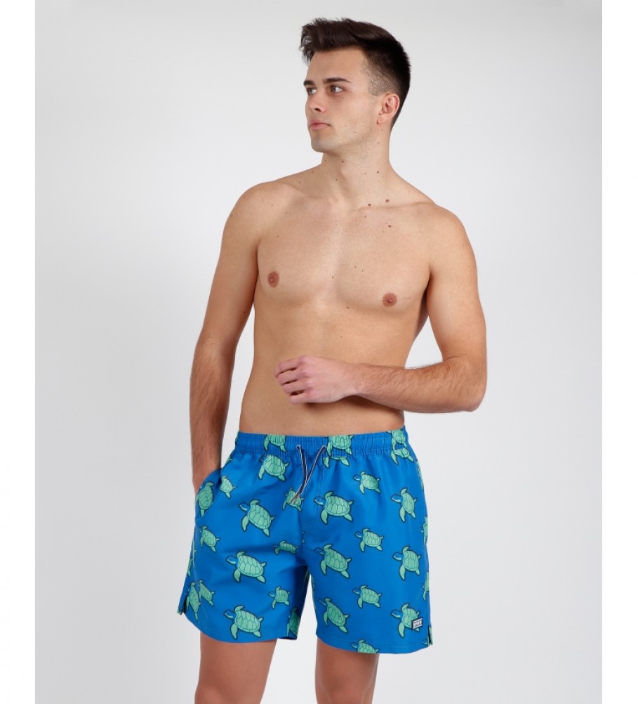 Maiô azul tartaruga mergulhadora Admas