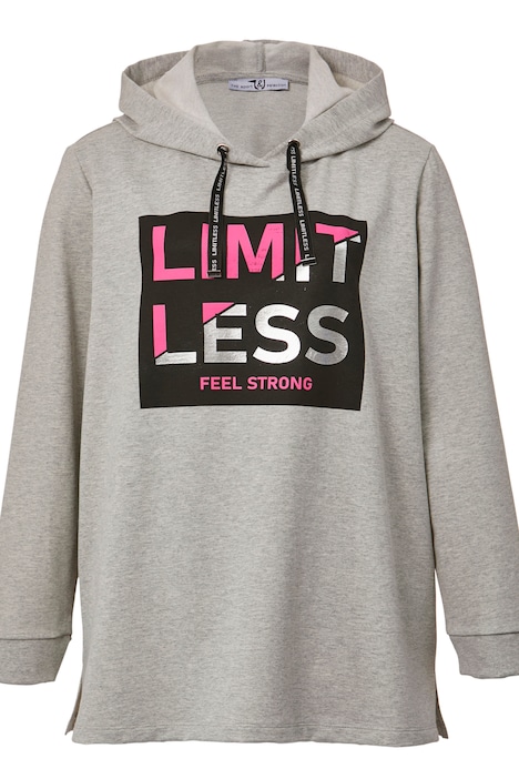 Hoodie, Schrift-Druck, Kapuze, Langarm