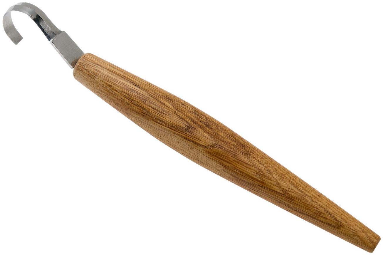 BeaverCraft Spoon Carving Knife Deep Cut Bevels SK5S, Double Edge, lepelmes met schede