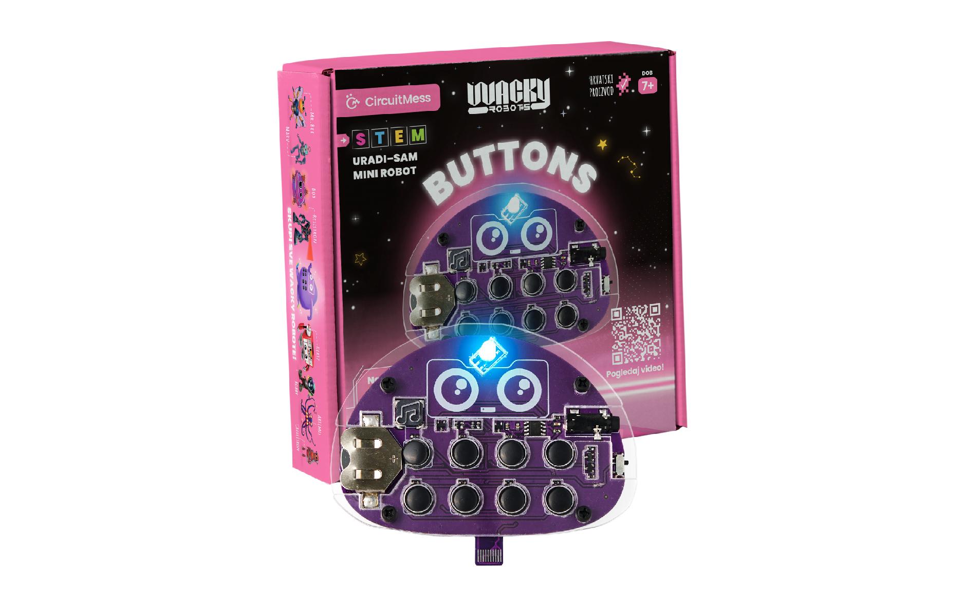 Wacky Robots – Buttons -EN-DIY-Miniroboter