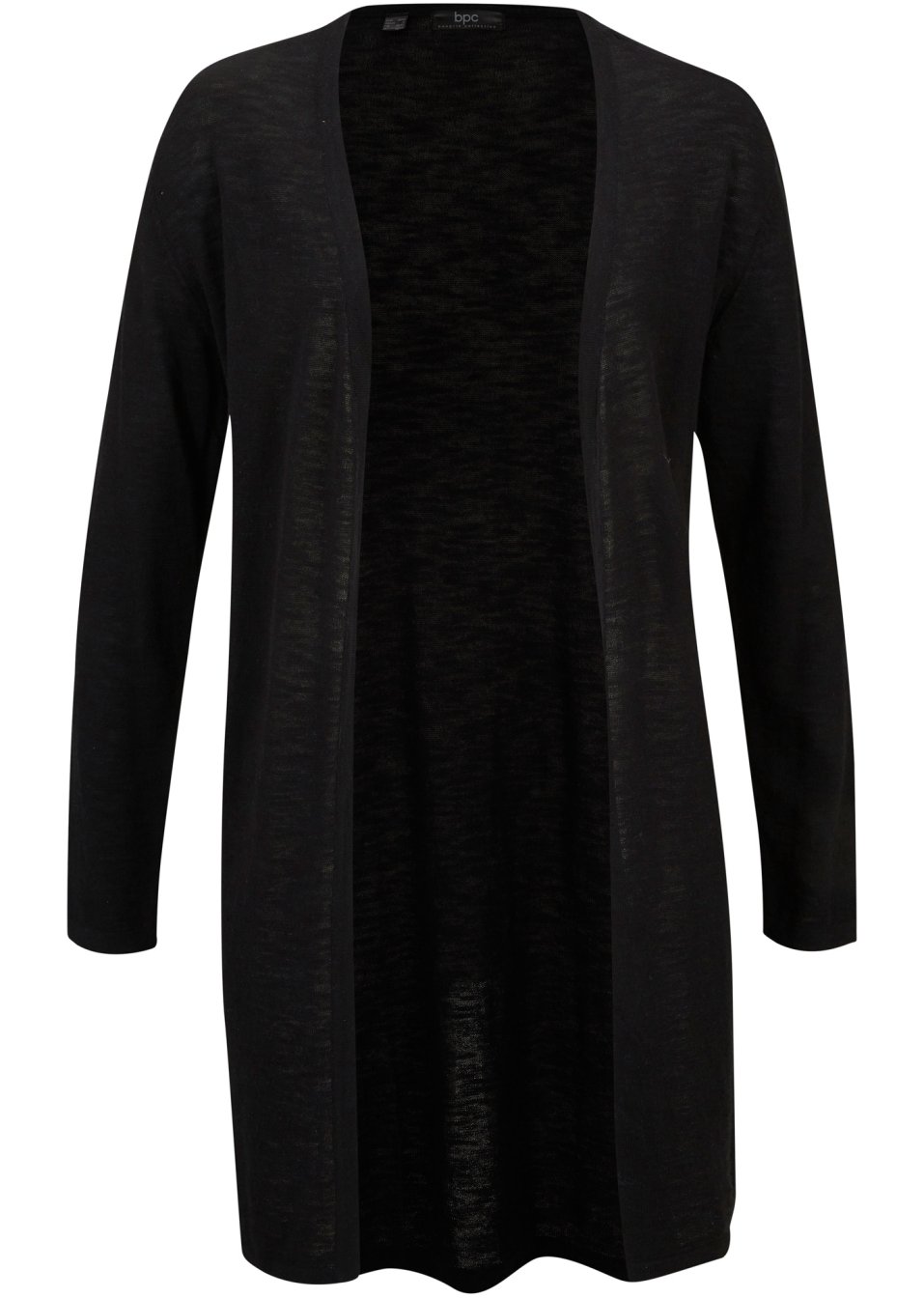 Gilet long en maille, ouvert