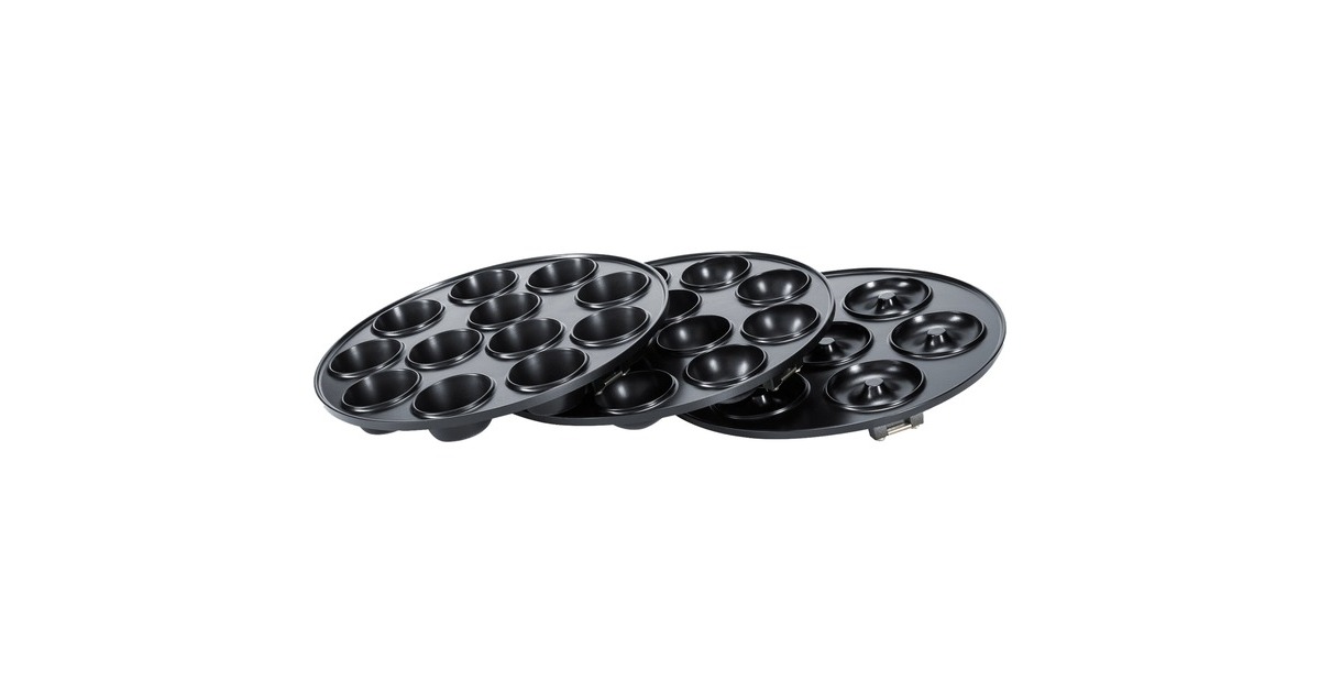 StebaCake-Maker CM 3 donutmaker  (Zwart/zilver)