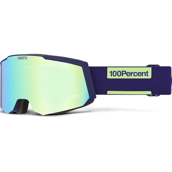 Masque de ski 100PERCENT SNOWCRAFT S HIPER GOGGLE EGGPLANT MIRROR GREEN LENS