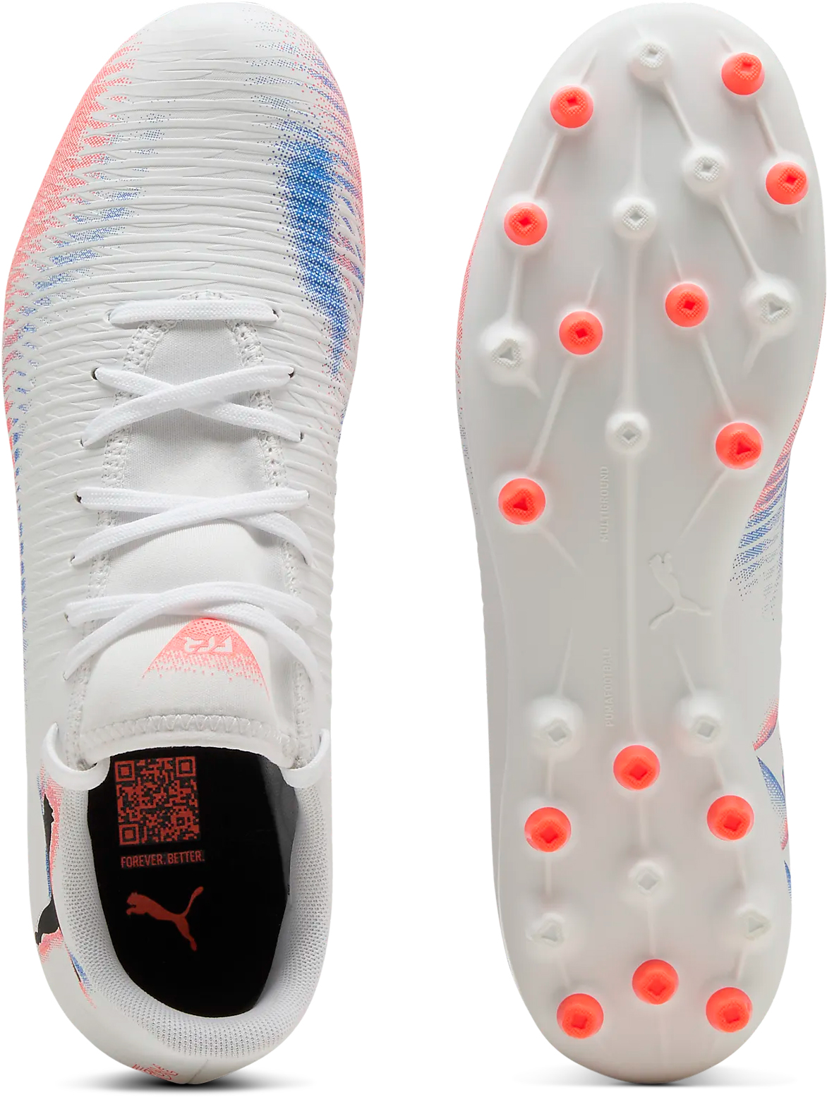 Future 8 Play MG Unisex PUMA White/PUMA Black/Glowing Red