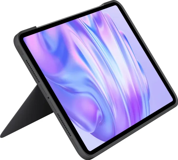 Logitech Combo Touch - tastatur og folioetui - med pegefelt - baggrundsbelyst - Apple Smart-stik - QWERTY - nordisk (dansk/finsk/norsk/svensk) - grafit - til Apple 11