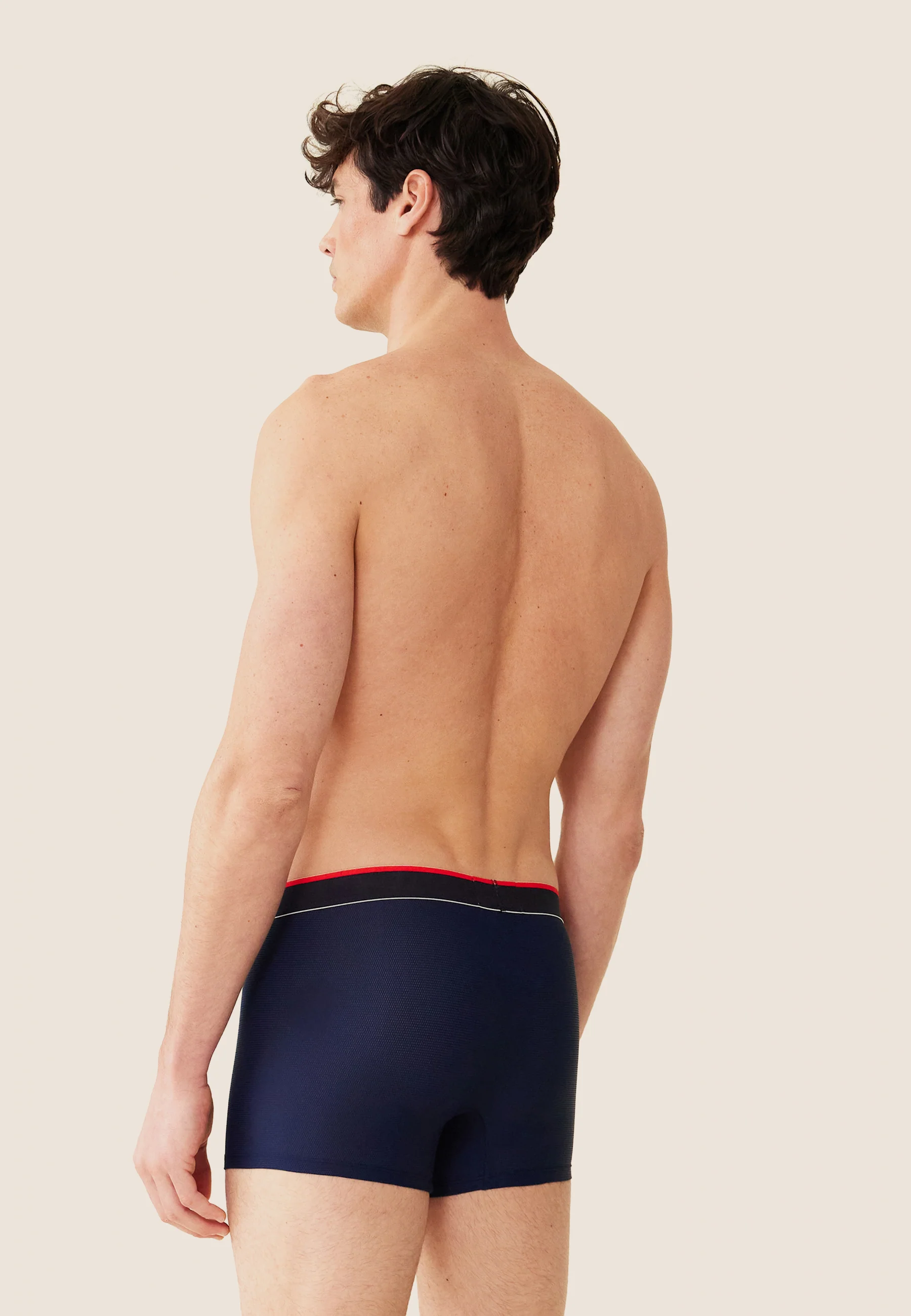 Trio de boxers en coton-Pack Trio Boxer Redoutable Rouge Blanc Guillaume XV de France