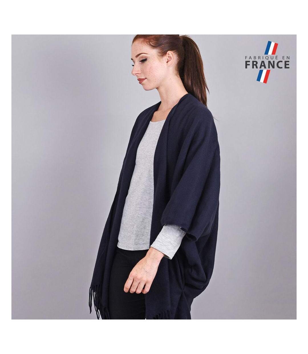 Poncho poches Casa  - Fabriqué en France