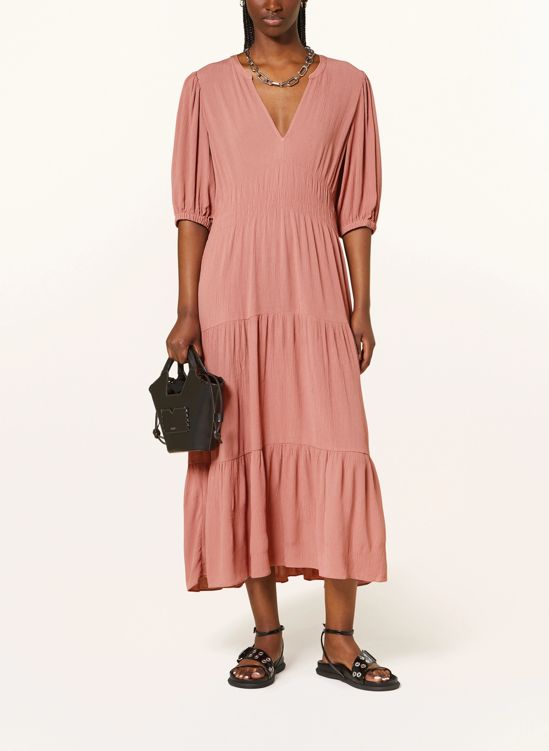 ba&sh Kleid NORMA mit Rüschen