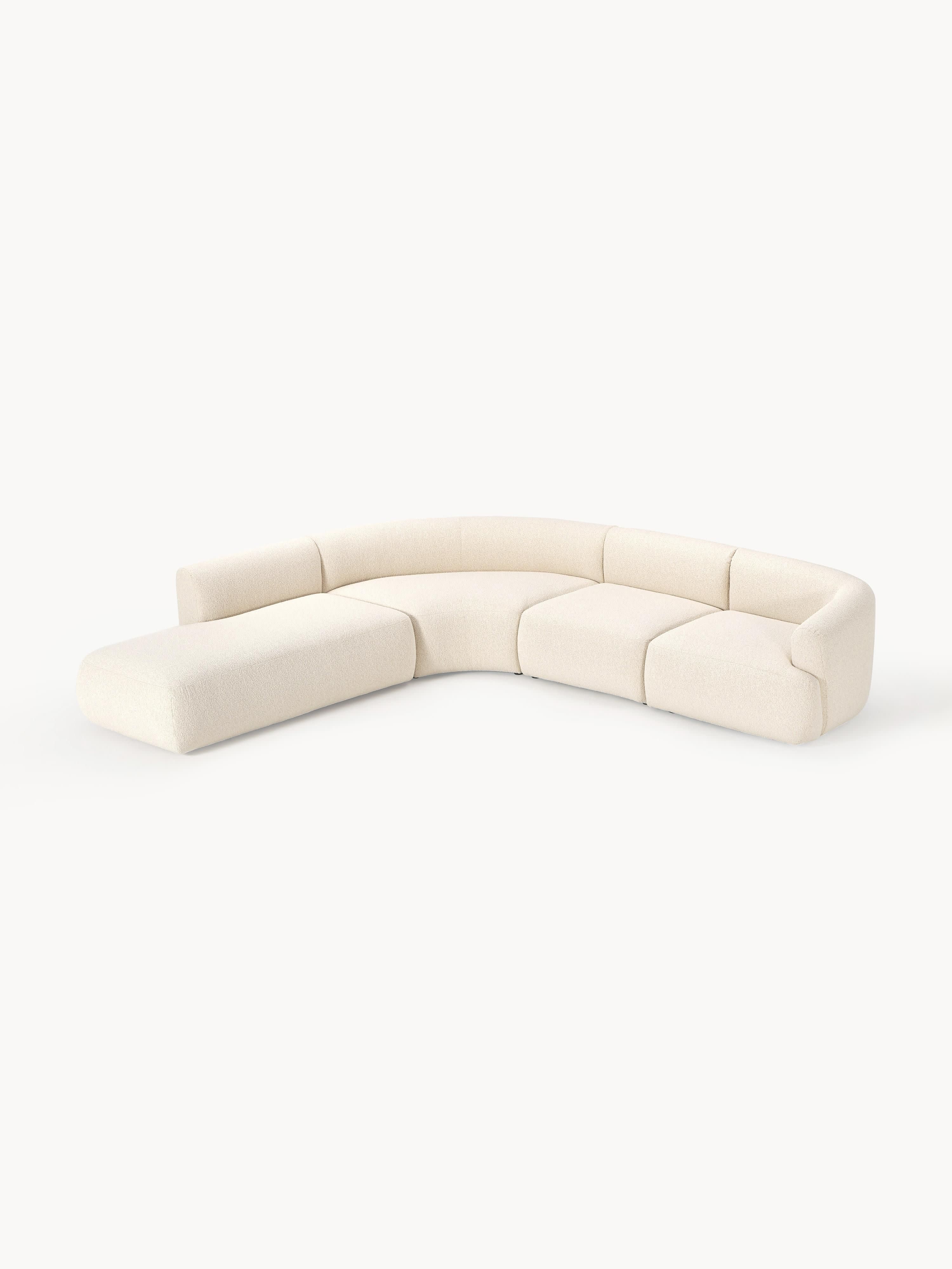 Modulaire bouclé hoekbank Sofia (4 zits)