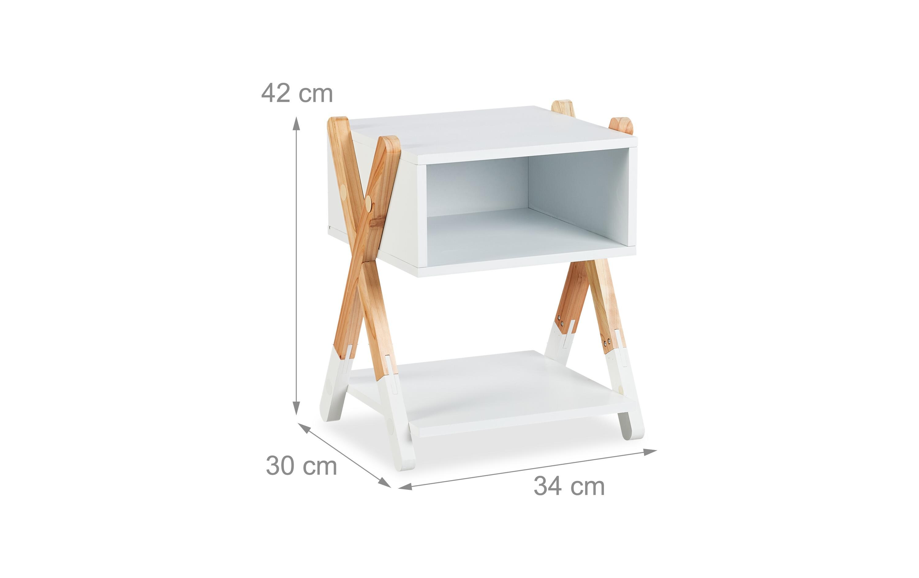 Nachttisch für Kinder 34 x 42 cmKindernachttisch mit offenem Fach