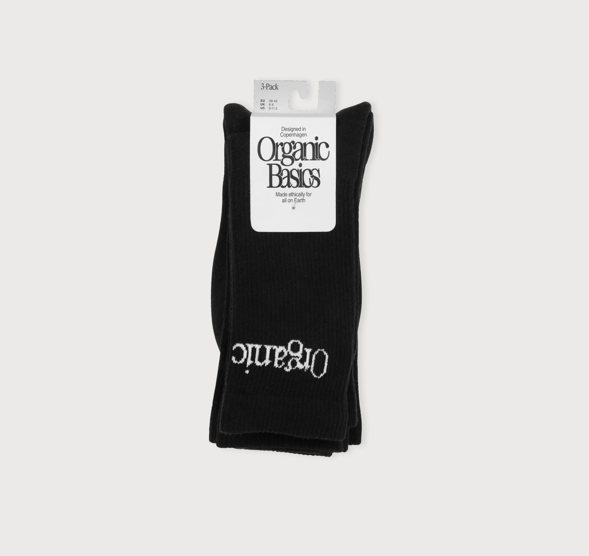 COTTON<br>Core Logo Crew Socks 3-Pack