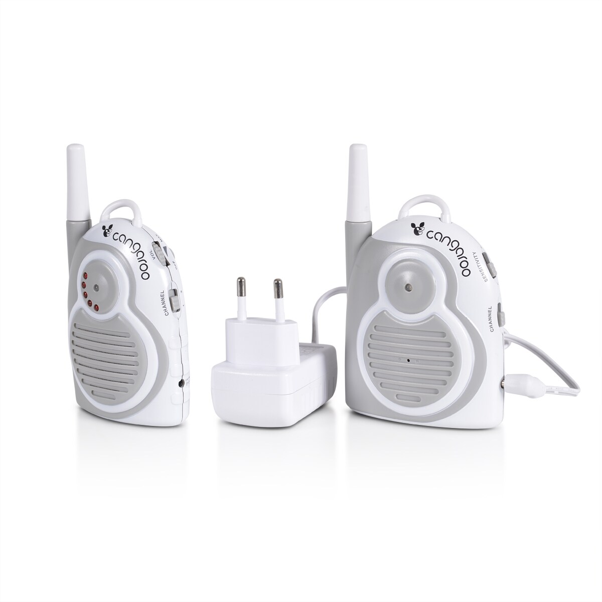 Cangaroo Babyphone Mommy´s Sense Reichweite bis 1,3 km, 2 Kanäle Batterieanzeige grau