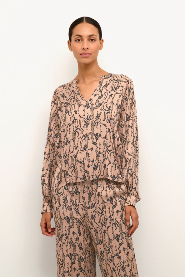 Karen by Simonsen LotusKB Blouse Lotus aop almondine