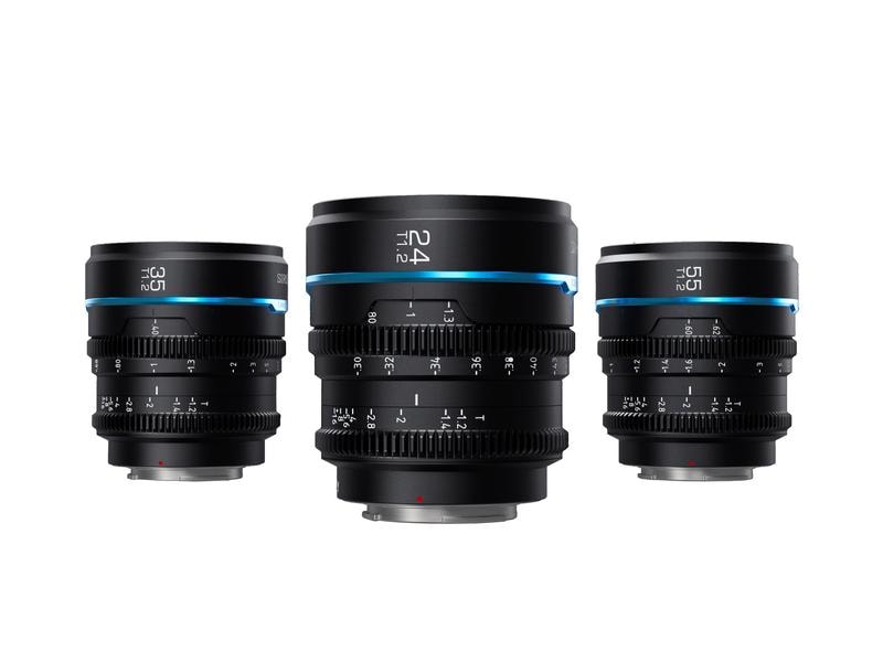 Sirui Festbrennweite Nightwalker 24 35&55mm T1.2 – Sony E-M Cine-Objektiv für E Mount-Kameras