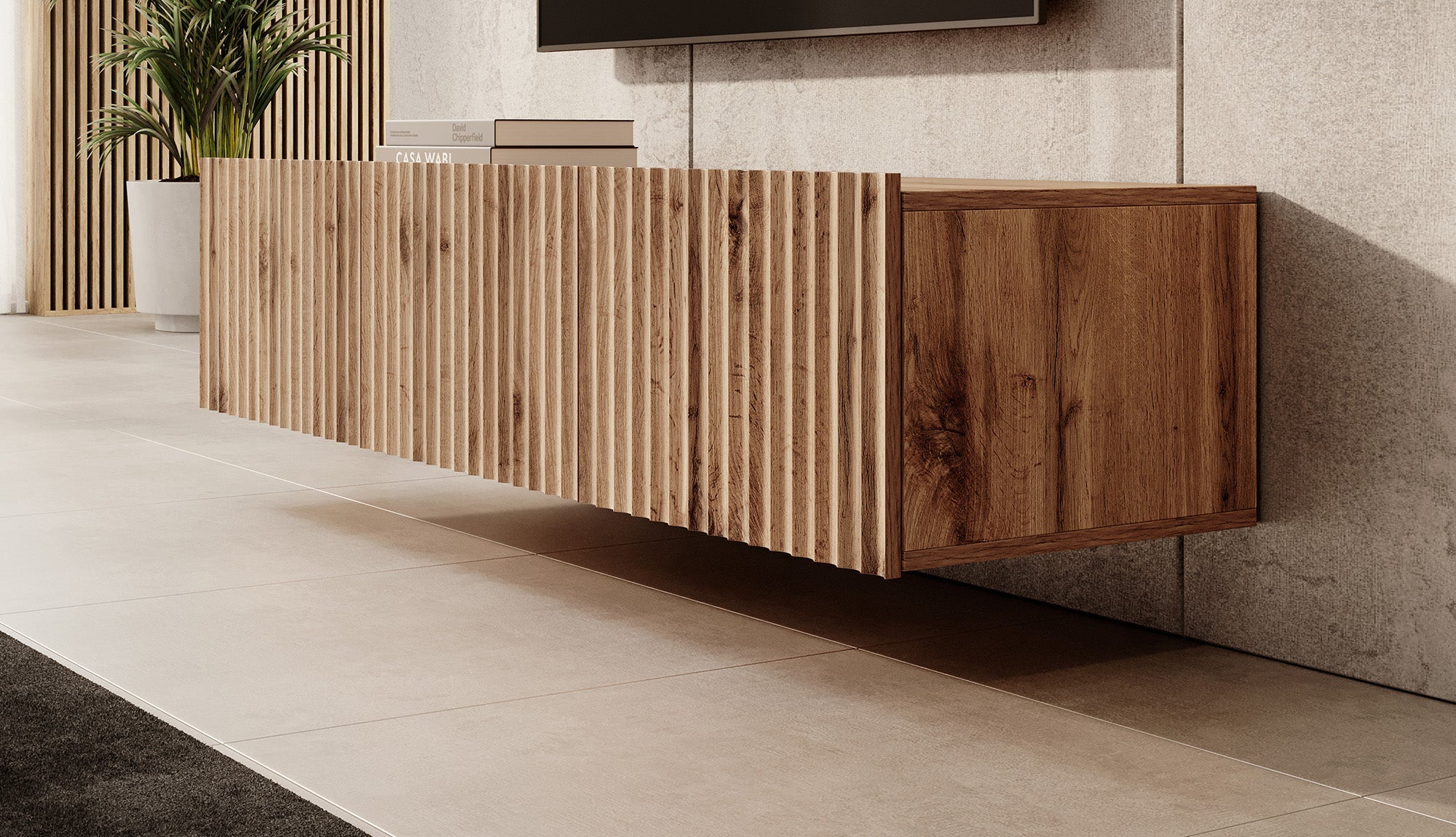 Meubella - TV-Meubel Pepinos - Eiken - 150 cm