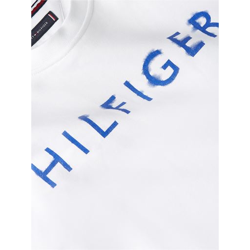 Tommy Hilfiger Logo Sweatshirt, Hvid, 3XL