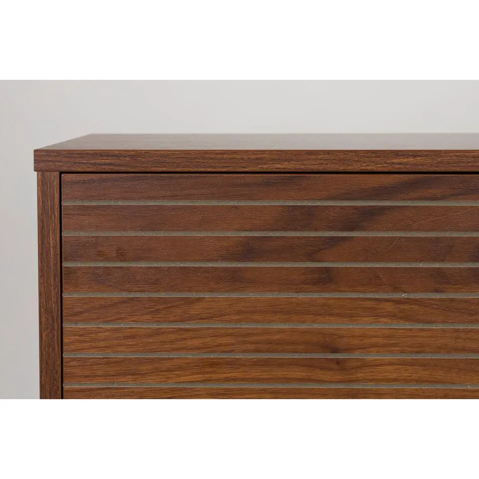 Housecraft Living Flux Opbergkast Laag Walnoot - Bruin