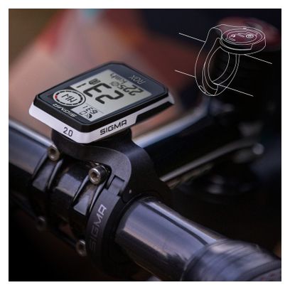 Compteur GPS Sigma ROX 2.0 Set Blanc